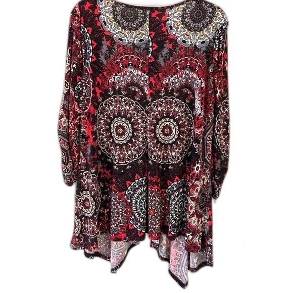 Dress Barn Multi-color Tunic with Embellishment - Picture 3 of 4